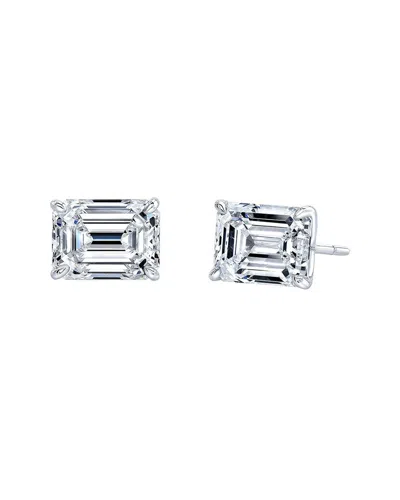 Lab Grown Diamonds 14k 4.00 Ct. Tw. Lab-grown Diamond Earrings In Metallic