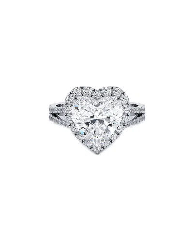 Lab Grown Diamonds 14k 4.00 Ct. Tw. Lab-grown Diamond Ring In Metallic