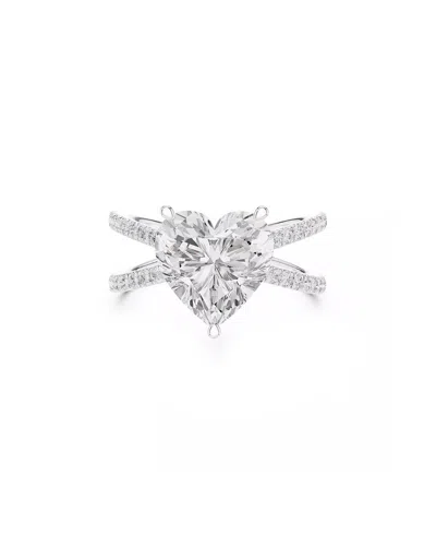 Lab Grown Diamonds 14k 4.00 Ct. Tw. Lab-grown Diamond Ring In Metallic