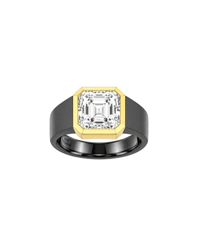 Lab Grown Diamonds 14k 4.00 Ct. Tw. Lab-grown Diamond Solitaire Ring In Black