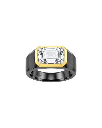 Lab Grown Diamonds 14k 4.00 Ct. Tw. Lab-grown Diamond Solitaire Ring In Black