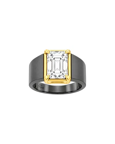 Lab Grown Diamonds 14k 4.00 Ct. Tw. Lab-grown Diamond Solitaire Ring In Black