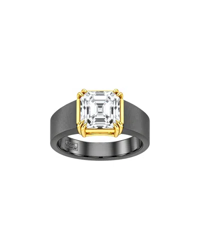Lab Grown Diamonds 14k 4.00 Ct. Tw. Lab-grown Diamond Solitaire Ring In Black