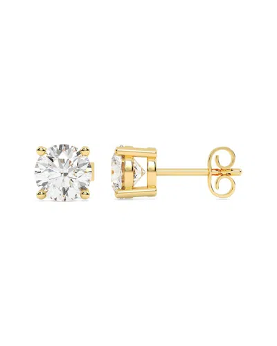 Lab Grown Diamonds 14k 4.00 Ct. Tw. Lab-grown Diamond Stud Earrings In Gold