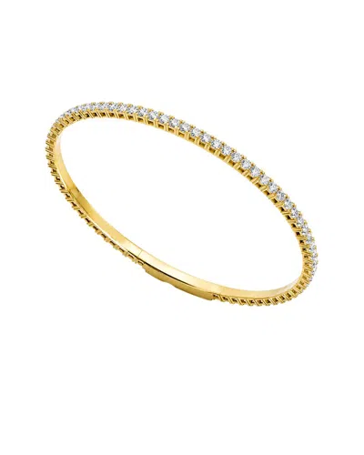 Lab Grown Diamonds 14k 4.08 Ct. Tw. Lab-grown Diamond Bangle Bracelet In Gold