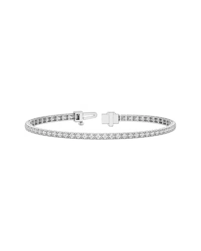 Lab Grown Diamonds 14k 4.14 Ct. Tw. Lab-grown Diamond Tennis Bracelet In Orange