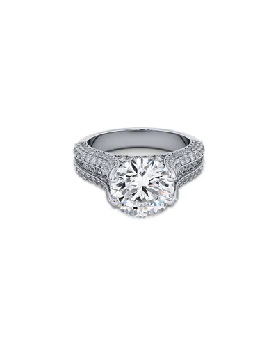 Lab Grown Diamonds 14k 4.30 Ct. Tw. Lab-grown Diamond Ring In Silver