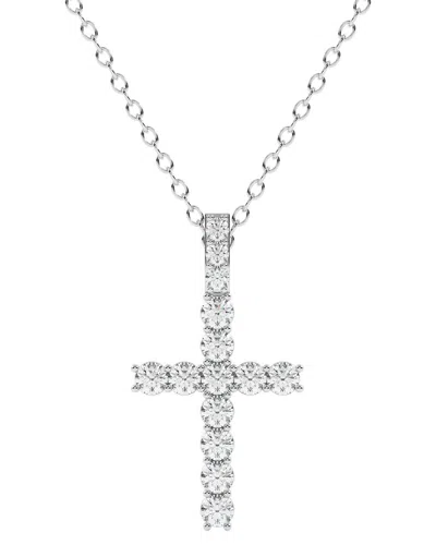 Lab Grown Diamonds 14k 4.50 Ct. Tw. Lab-grown Diamond Necklace In Metallic