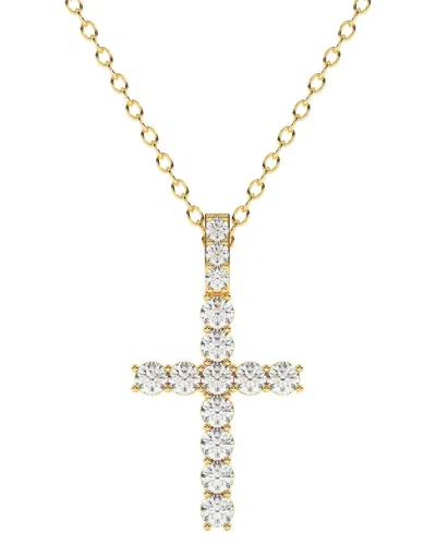 Lab Grown Diamonds 14k 4.50 Ct. Tw. Lab-grown Diamond Necklace In Gold