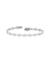 Lab Grown Diamonds 14k 4.52 Ct. Tw. Lab-grown Diamond Bracelet In Silver