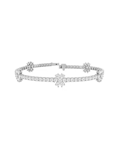 Lab Grown Diamonds 14k 4.56 Ct. Tw. Lab-grown Diamond Tennis Bracelet In Red