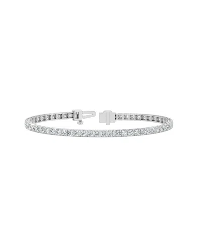 Lab Grown Diamonds 14k 4.60 Ct. Tw. Lab-grown Diamond Tennis Bracelet In Transparent