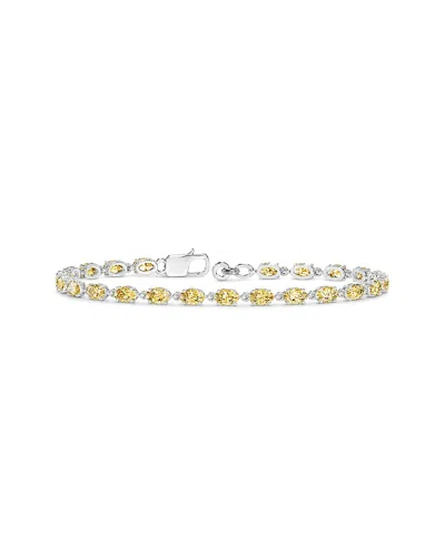 Lab Grown Diamonds 14k 4.60 Ct. Tw. Lab-grown Diamond Tennis Bracelet In Yellow