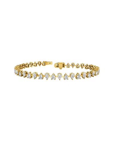 Lab Grown Diamonds 14k 4.80 Ct. Tw. Lab-grown Diamond Tennis Bracelet In Transparent