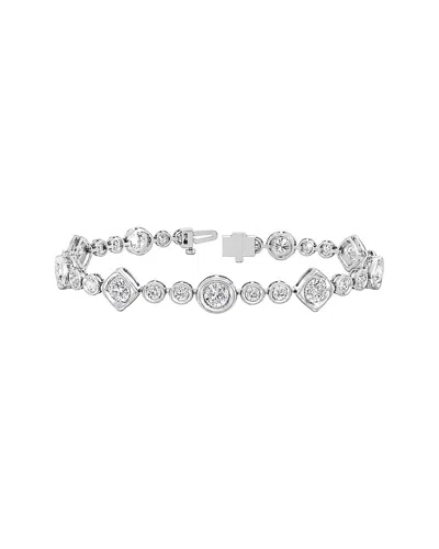 Lab Grown Diamonds 14k 4.80 Ct. Tw. Lab-grown Diamond Tennis Bracelet In Yellow