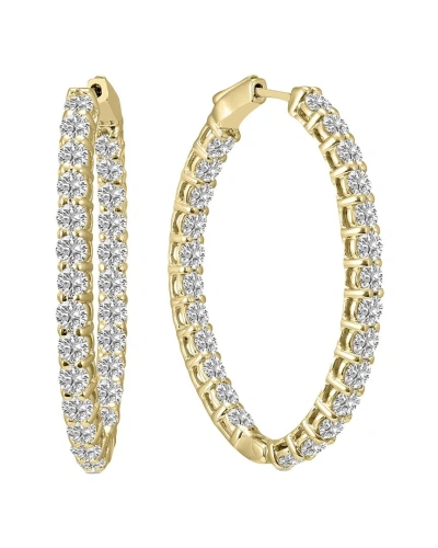 Lab Grown Diamonds 14k 5.00 Ct. Tw. Lab Grown Diamond Hoops In Gold