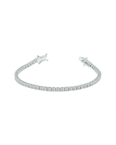 Lab Grown Diamonds 14k 5.00 Ct. Tw. Lab Grown Diamond Tennis Bracelet In Metallic