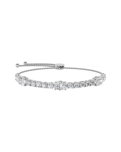Lab Grown Diamonds 14k 5.00 Ct. Tw. Lab-grown Diamond Bracelet In Metallic