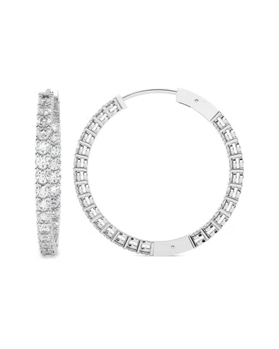 Lab Grown Diamonds 14k 5.00 Ct. Tw. Lab-grown Diamond Earrings In Metallic