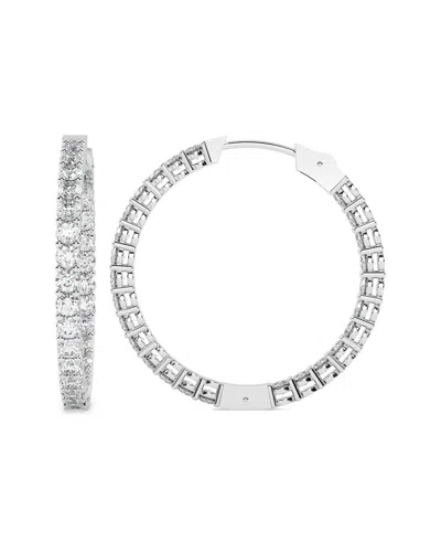 Lab Grown Diamonds 14k 5.00 Ct. Tw. Lab-grown Diamond Earrings In Metallic