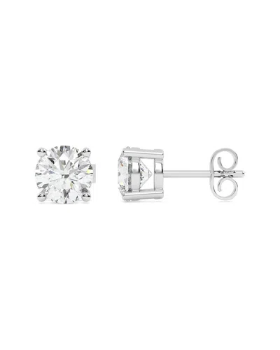 Lab Grown Diamonds 14k 5.00 Ct. Tw. Lab-grown Diamond Earrings In Metallic