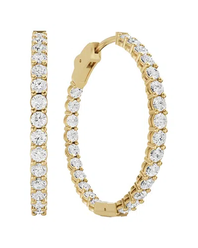 Lab Grown Diamonds Dnu  14k 5.00 Ct. Tw. Lab-grown Diamond Earrings In Yellow