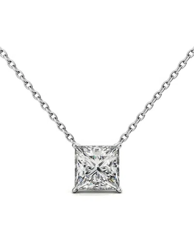 Lab Grown Diamonds 14k 5.00 Ct. Tw. Lab-grown Diamond Necklace In Metallic