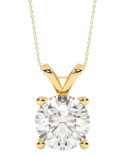 Lab Grown Diamonds 14k 5.00 Ct. Tw. Lab-grown Diamond Necklace In Gold