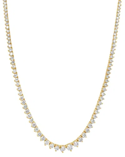 Lab Grown Diamonds 14k 5.00 Ct. Tw. Lab Grown Diamond Necklace In Gold