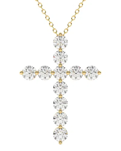Lab Grown Diamonds 14k 5.00 Ct. Tw. Lab-grown Diamond Necklace In Gold