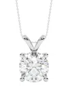 Lab Grown Diamonds 14k 1.50 Ct. Tw. Lab-grown Diamond Necklace In Metallic