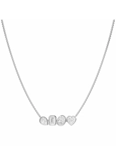 Lab Grown Diamonds 14k 5.00 Ct. Tw. Lab-grown Diamond Necklace In Silver