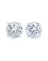 Lab Grown Diamonds 14k 5.00 Ct. Tw. Lab-grown Diamond Studs In Metallic