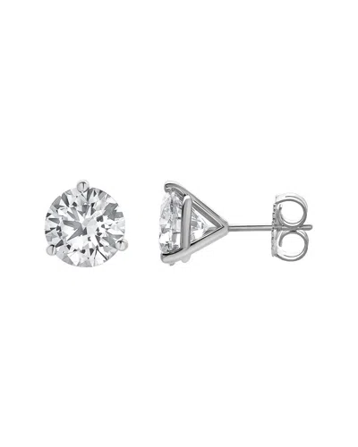 Lab Grown Diamonds 14k 5.00 Ct. Tw. Lab-grown Diamond Studs In Metallic