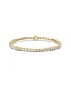 Lab Grown Diamonds 14k 15.00 Ct. Tw. Lab-grown Diamond Tennis Bracelet In Gold