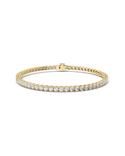 Lab Grown Diamonds 14k 15.00 Ct. Tw. Lab-grown Diamond Tennis Bracelet In Gold