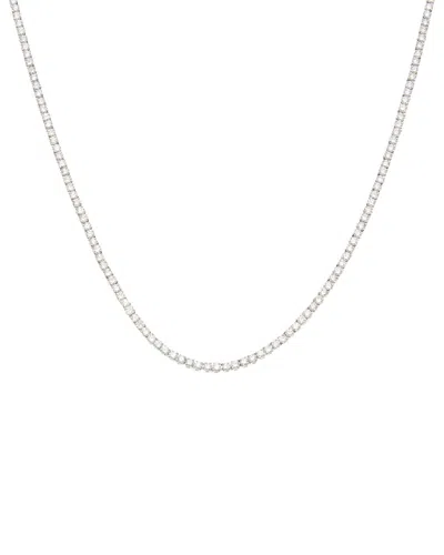 Lab Grown Diamonds 14k 5.00 Ct. Tw. Lab-grown Diamond Tennis Necklace In Metallic