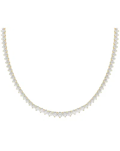 Lab Grown Diamonds 14k 5.00 Ct. Tw. Lab-grown Diamond Tennis Necklace In Gold