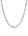 Lab Grown Diamonds 14k 5.00 Ct. Tw. Lab-grown Diamond Tennis Necklace In Metallic