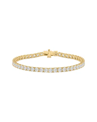 Lab Grown Diamonds 14k 10.00 Ct. Tw. Lab-grown Diamond Tennis Bracelet In Brown