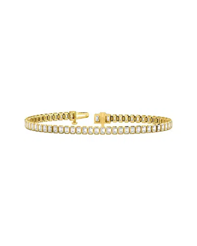 Lab Grown Diamonds 14k 5.02 Ct. Tw. Lab-grown Diamond Tennis Bracelet In Gold
