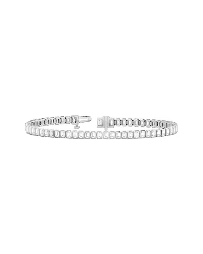 Lab Grown Diamonds 14k 5.02 Ct. Tw. Lab-grown Diamond Tennis Bracelet In Metallic