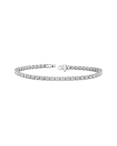 Lab Grown Diamonds 14k 5.02 Ct. Tw. Lab-grown Diamond Tennis Bracelet In Transparent