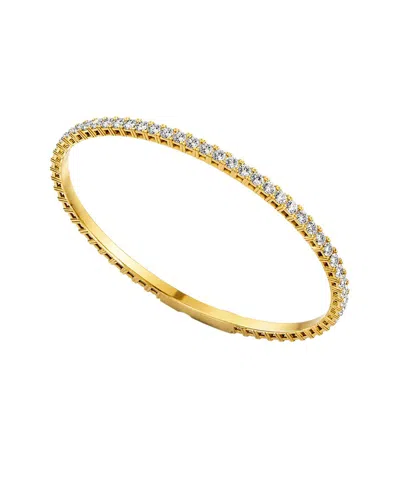 Lab Grown Diamonds 14k 5.04 Ct. Tw. Lab-grown Diamond Bangle Bracelet In Gold