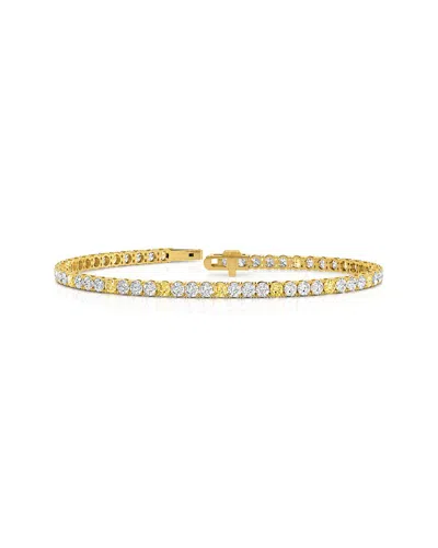 Lab Grown Diamonds 14k 5.05 Ct. Tw. Lab-grown Diamond Tennis Bracelet In Gold