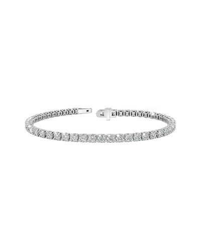 Lab Grown Diamonds 14k 5.06 Ct. Tw. Lab-grown Diamond Tennis Bracelet In Metallic