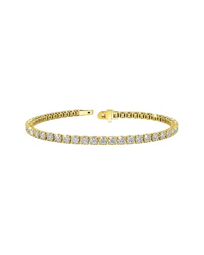 Lab Grown Diamonds 14k 5.06 Ct. Tw. Lab-grown Diamond Tennis Bracelet In Orange