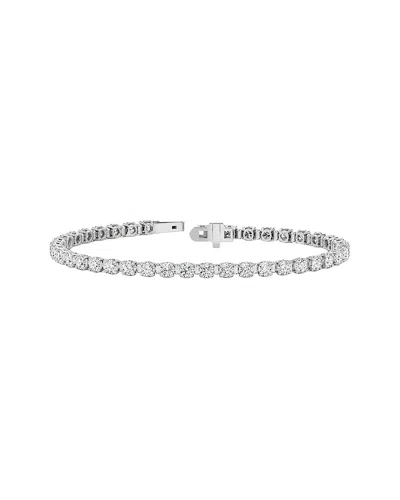 Lab Grown Diamonds 14k 5.14 Ct. Tw. Lab-grown Diamond Tennis Bracelet In Transparent