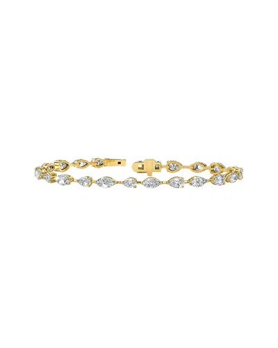 Lab Grown Diamonds 14k 5.35 Ct. Tw. Lab-grown Diamond Tennis Bracelet In White