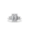 Lab Grown Diamonds 14k 5.40 Ct. Tw. Lab-grown Diamond Ring In Metallic